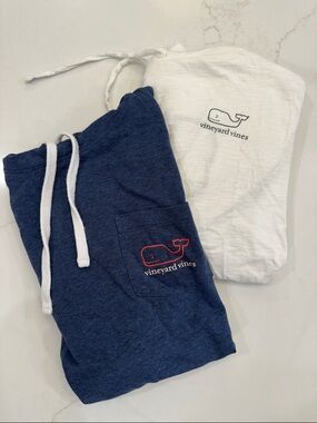 Two Vineyard Vines Hooded Long Sleeved Shirts (Size Small)